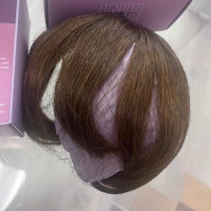 Insert Name Here Clip In Bangs Zooey in shade Chestnut Brown